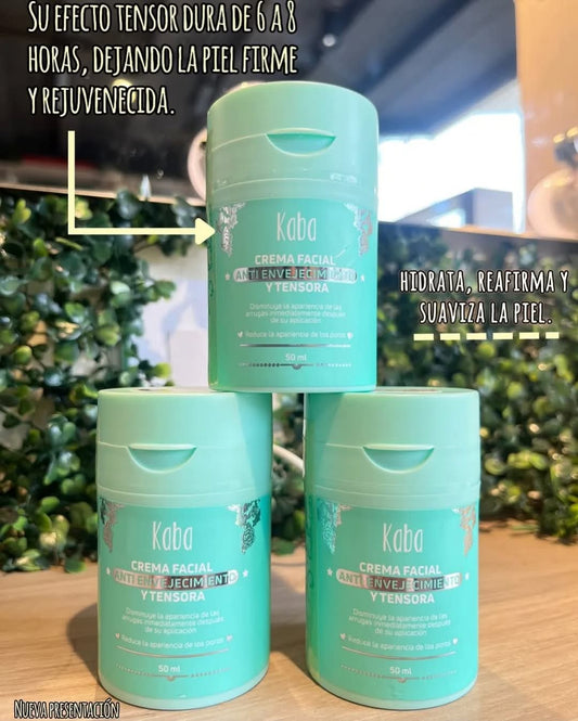 Crema Facial Antienvejecimiento y Tensor